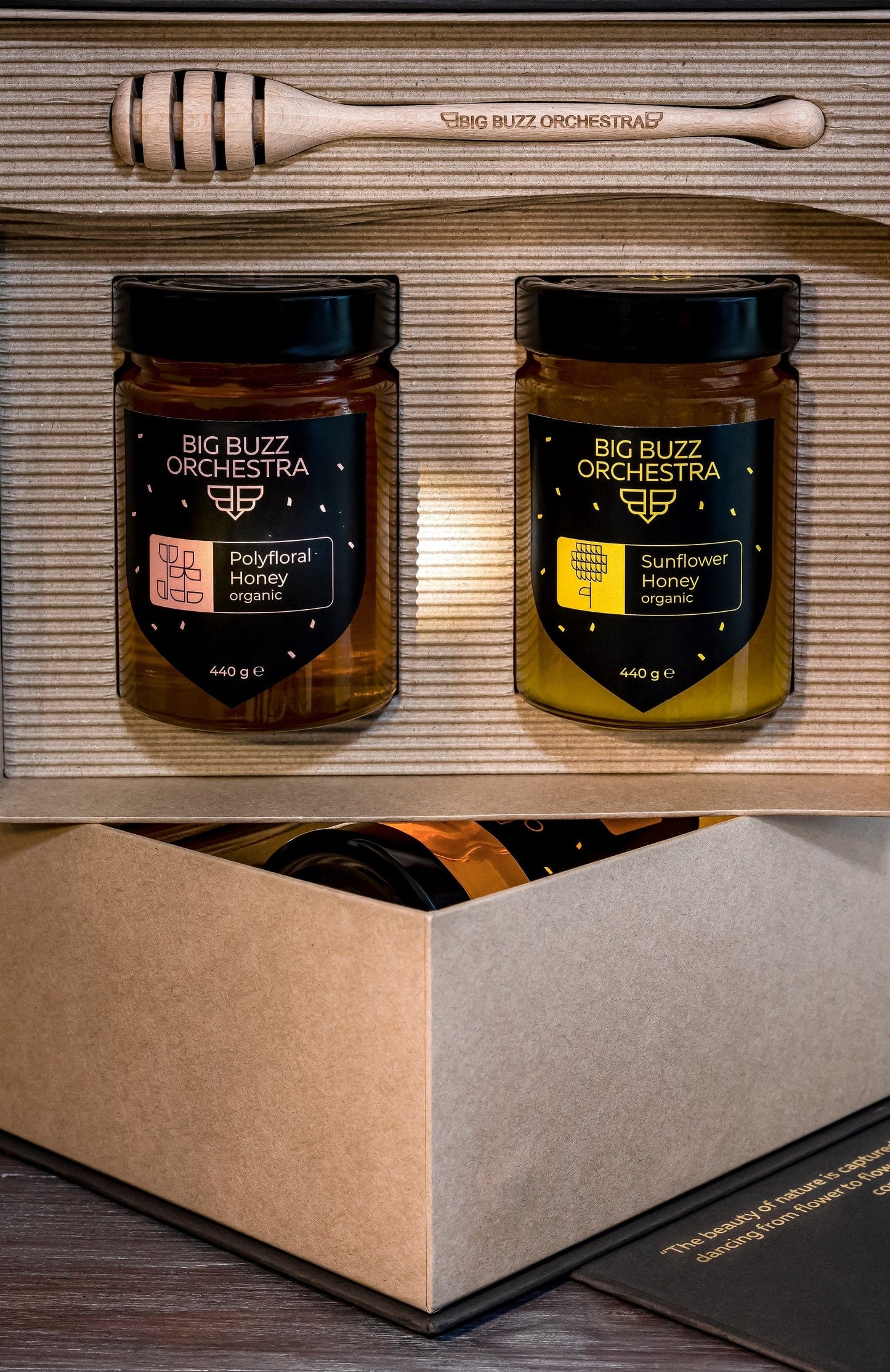 Big Buzz Orchestra Honey Natural Polyfloral & Sunflower Honey - Big Buzz Duet