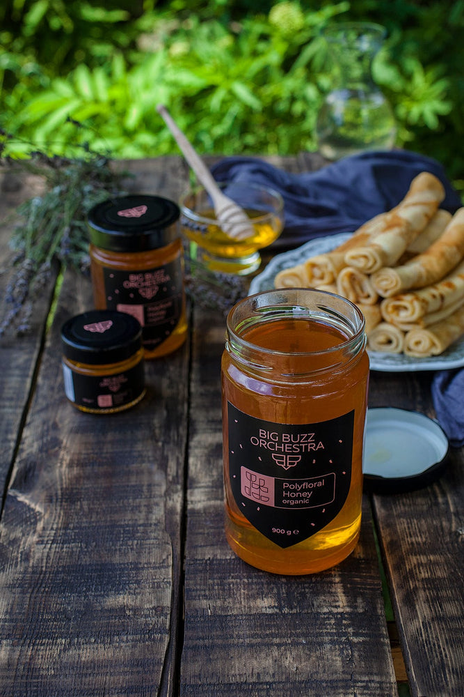 
                  
                    Big Buzz Orchestra Honey Single Jar of Natural Polyfloral Honey
                  
                